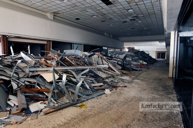 The demolition of the old Lexington Mall, which started Wednesday, is the start of an 18-month plan for Southland Christian Church. Officials of the church said in February that construction is scheduled to be completed in December 2012. CHARLES BERTRAM | STAFF 