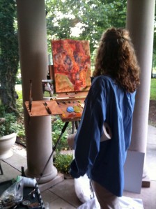 Kelley Brewer Painting for Supper